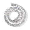 10mm Icy Cubic Zirconia Tennis Necklace