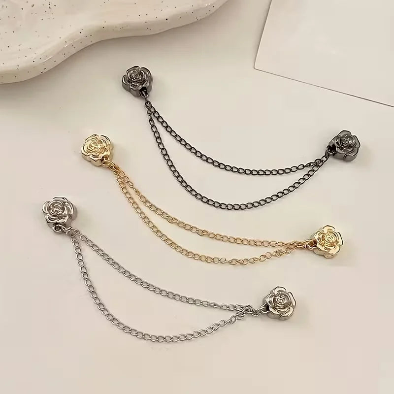 Camellia Design Adjustable Clothing Buckles