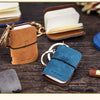 Mini PU Leather Journal Keychain with Keyring