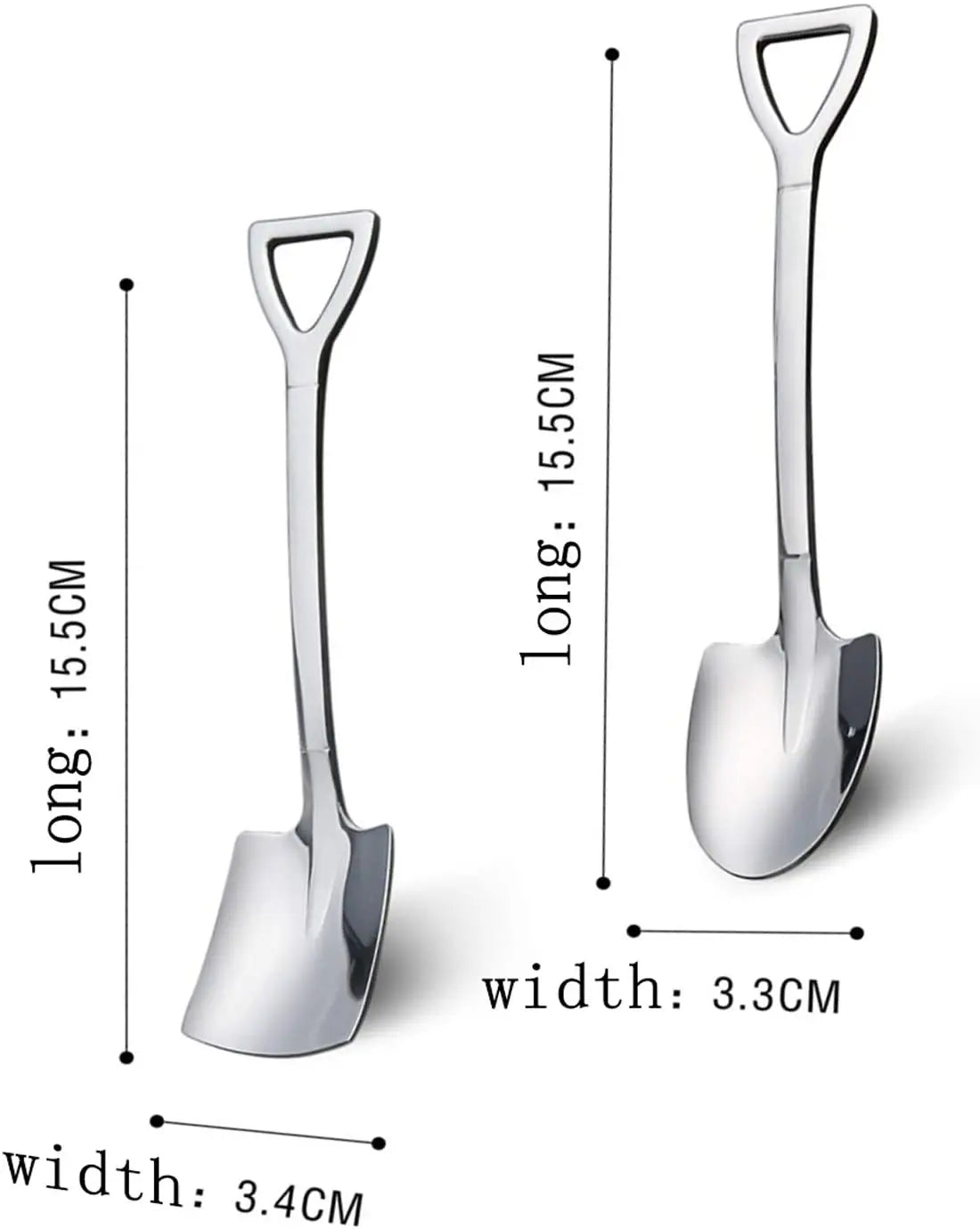 Cuillère à Dessert et à Café en Acier Inoxydable