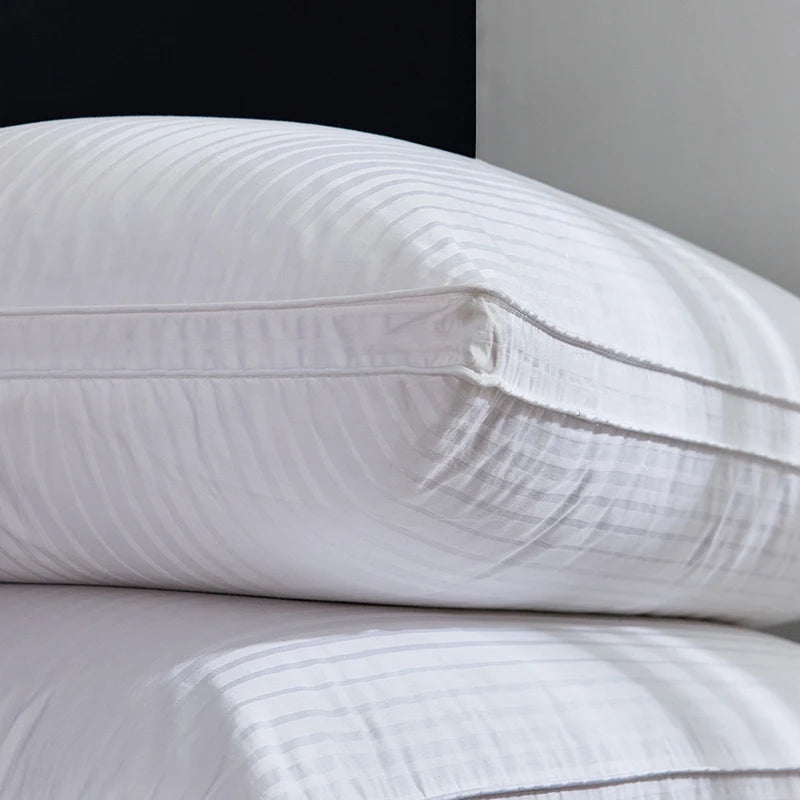 Premium Goose Down Pillow with Ergonomic Neck Support