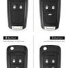 Flip-Style Replacement Key Shell for Select Chevrolet Models