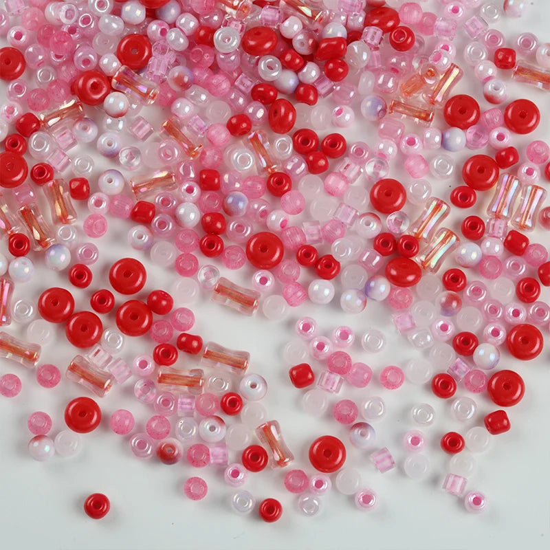 Creative Mixed Glass Spacer Beads for Jewelry Making