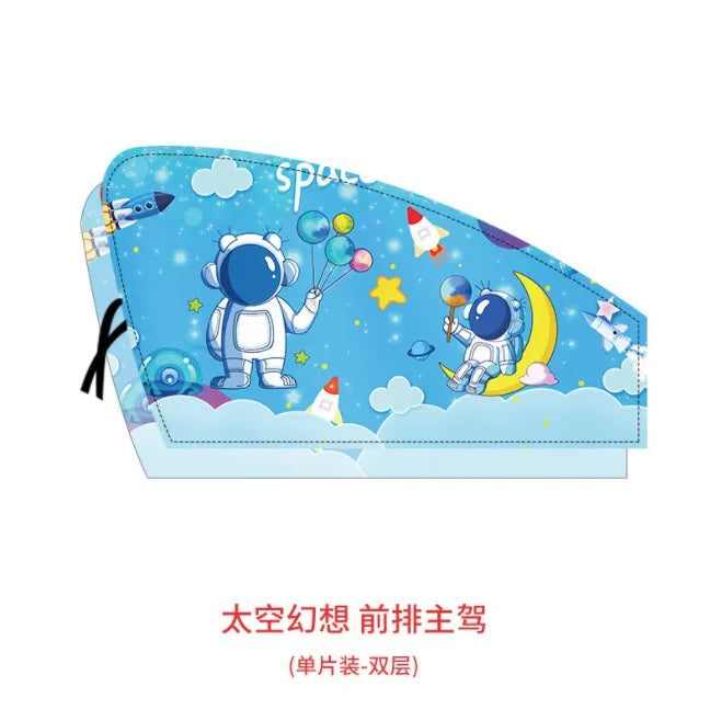 Telescopic Magnetic Car Window Shades with UV Protection and Insect Mesh