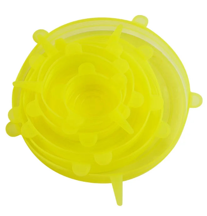 Reusable Silicone Stretch Lids - Set of 6