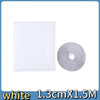 White self-adhesive mosquito net for windows, 1.3cm x 1.5m roll and sheet.