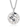 Collier Constellation du Zodiaque en Acier Inoxydable