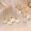 Gold-Plated Initial Pendant Necklace