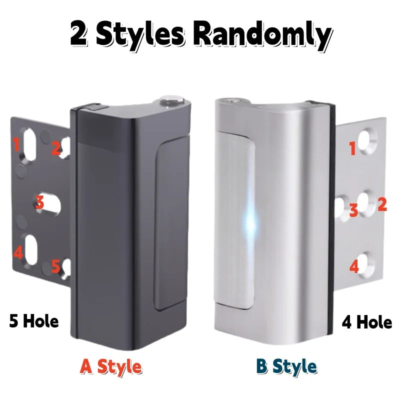 Heavy-Duty Door Reinforcement Lock with 3-Inch Screws