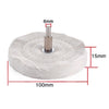 Cotton Polishing Wheel with 6mm Shank for Drill Buffing