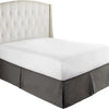 Elegant Pleated Bed Skirt - 14 Inch Drop, Wrinkle & Fade Resistant