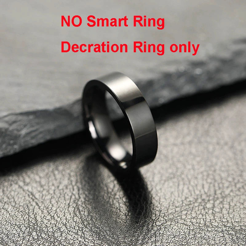 Sleek Smart Health Ring with Heart Rate & Sleep Tracking