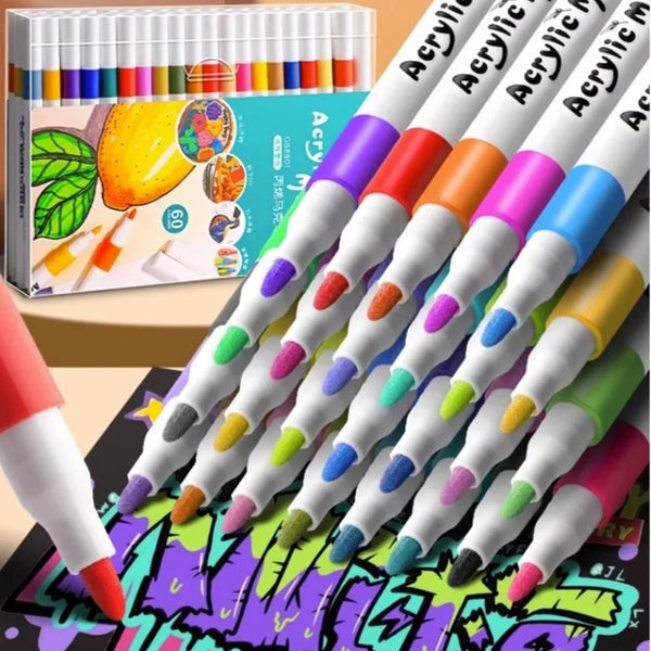 80-Color Acrylic Paint Marker Set