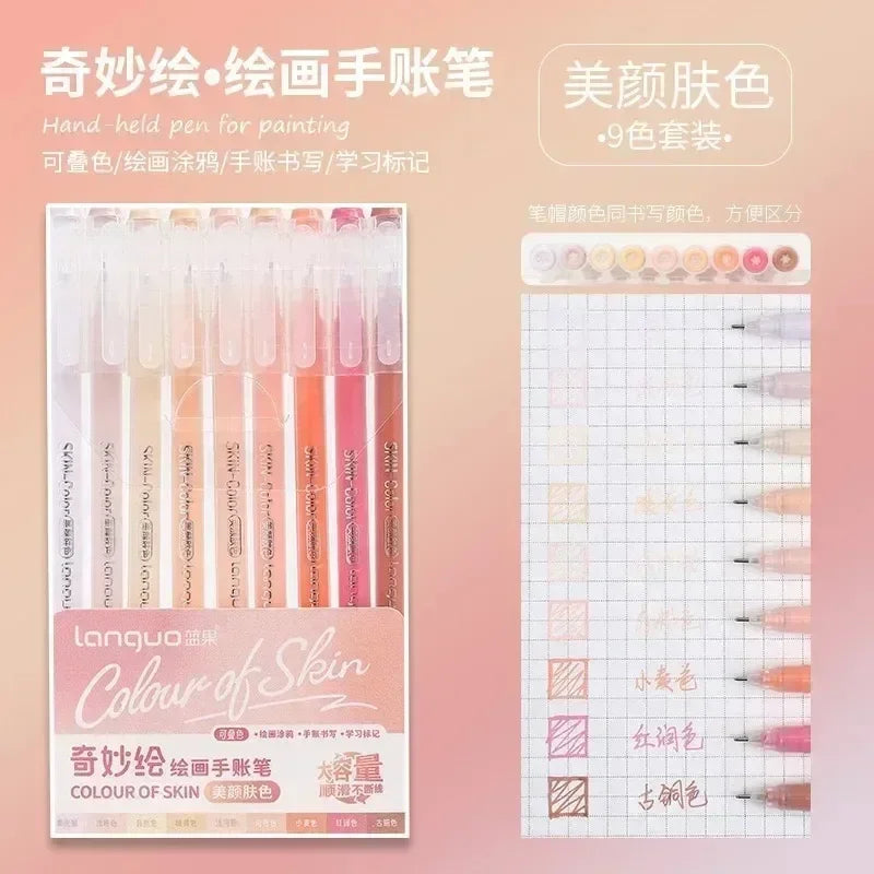3D Embossed Acrylic Gel Pens - 6/144 Color Options