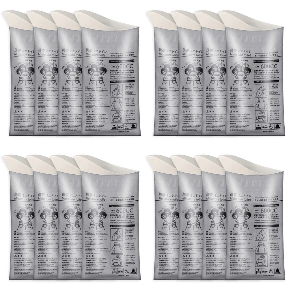 Sacs urinaires d'urgence jetables - Toiletties de voyage et camping portables