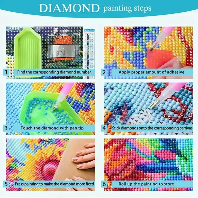 مجموعة رسم بالألماس 5D: شجرة مجردة وامرأة