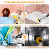 Comparison showing a cleaning brush kit saving labor and money versus the effort of traditional cleaning.