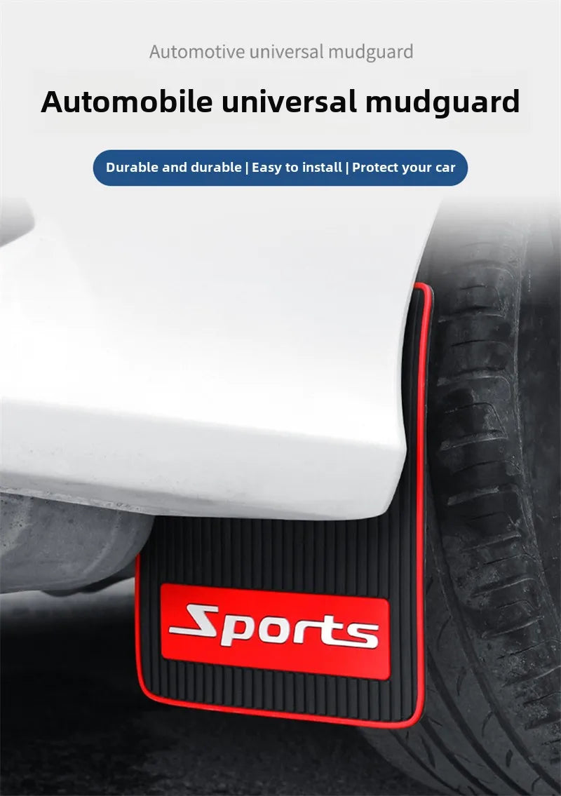 Universal Mud Flaps for Trucks, SUVs & RVs – Durable Rubber Splash Guards
