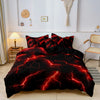 Lightning Storm Print Duvet Cover Set – Soft, Breathable Bedding for All Seasons