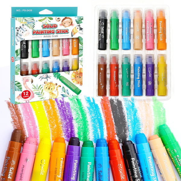 Bâtons de Peinture Lavables pour Enfants et Projets Artistiques