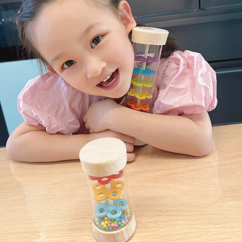 Wooden Rainmaker Musical Instrument for Kids