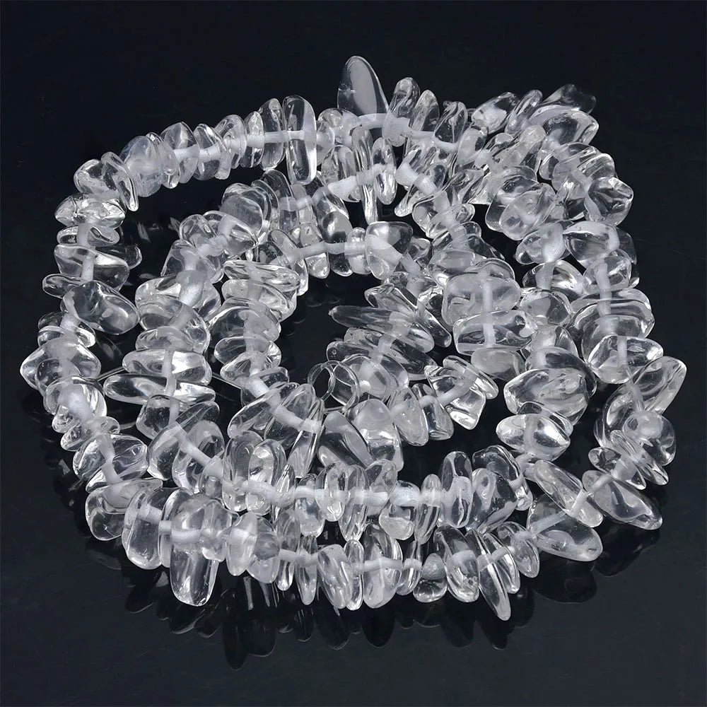 Natural Stone Beads Strand for Jewelry Making – Irregular Crystal Agate Chips