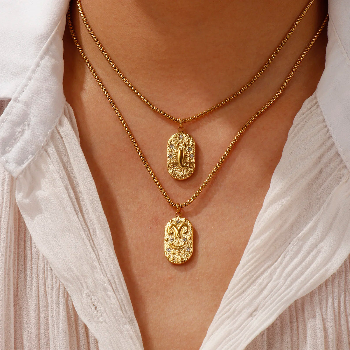 18K Gold Plated Constellation Pendant Necklace