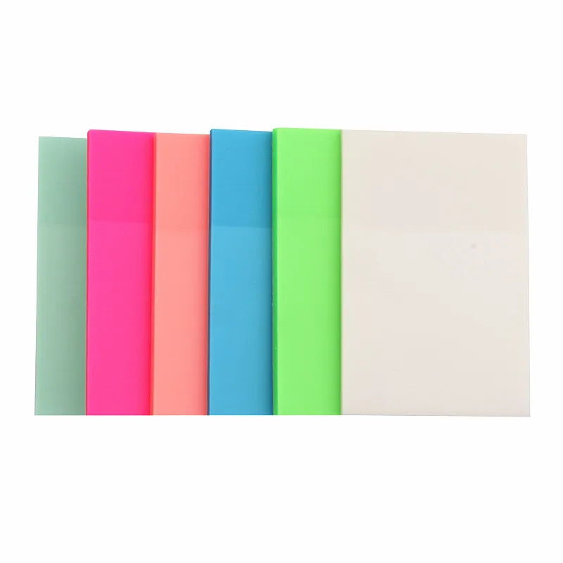Clear Self-Adhesive Sticky Notes Pack of 50