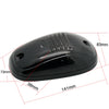 Black LED cab roof marker lights for trucks and SUVs shown with dimensional measurements.