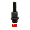 Set schwarzes M8 manuelles Rivet-Nusswerkzeug mit Gewindespindel und Mutter.