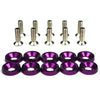 A set of aluminum JDM fender washers and bolts, including various sizes of threaded fasteners.