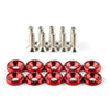 Aluminum Concave Fender Washer Screw Kit (10-Pack) for Automotive Use