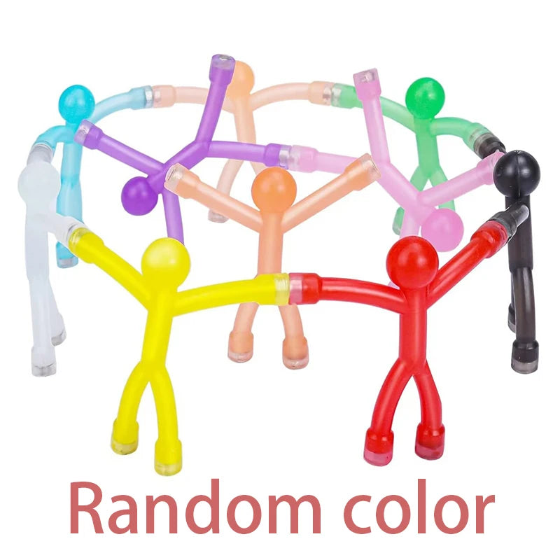Colorful Mini People Fridge Magnets (Set of 10)