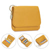 Women's RFID-Blocking Leather Wallet with Keychain and Coin Pocket