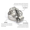 Stainless Steel Hose Clamp Assortment (6-29mm)