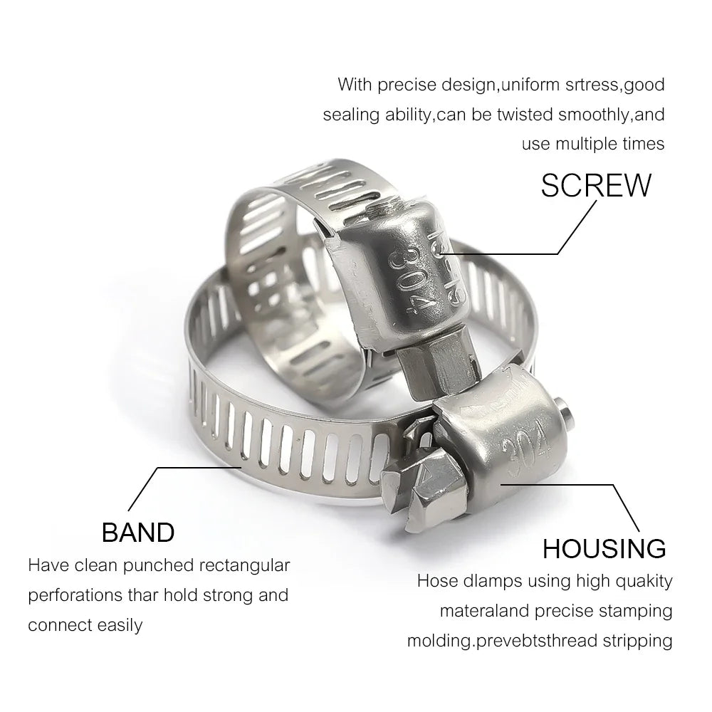 Stainless Steel Hose Clamp Assortment (6-29mm)