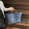 Leopard Print PVC Large Tote Bag