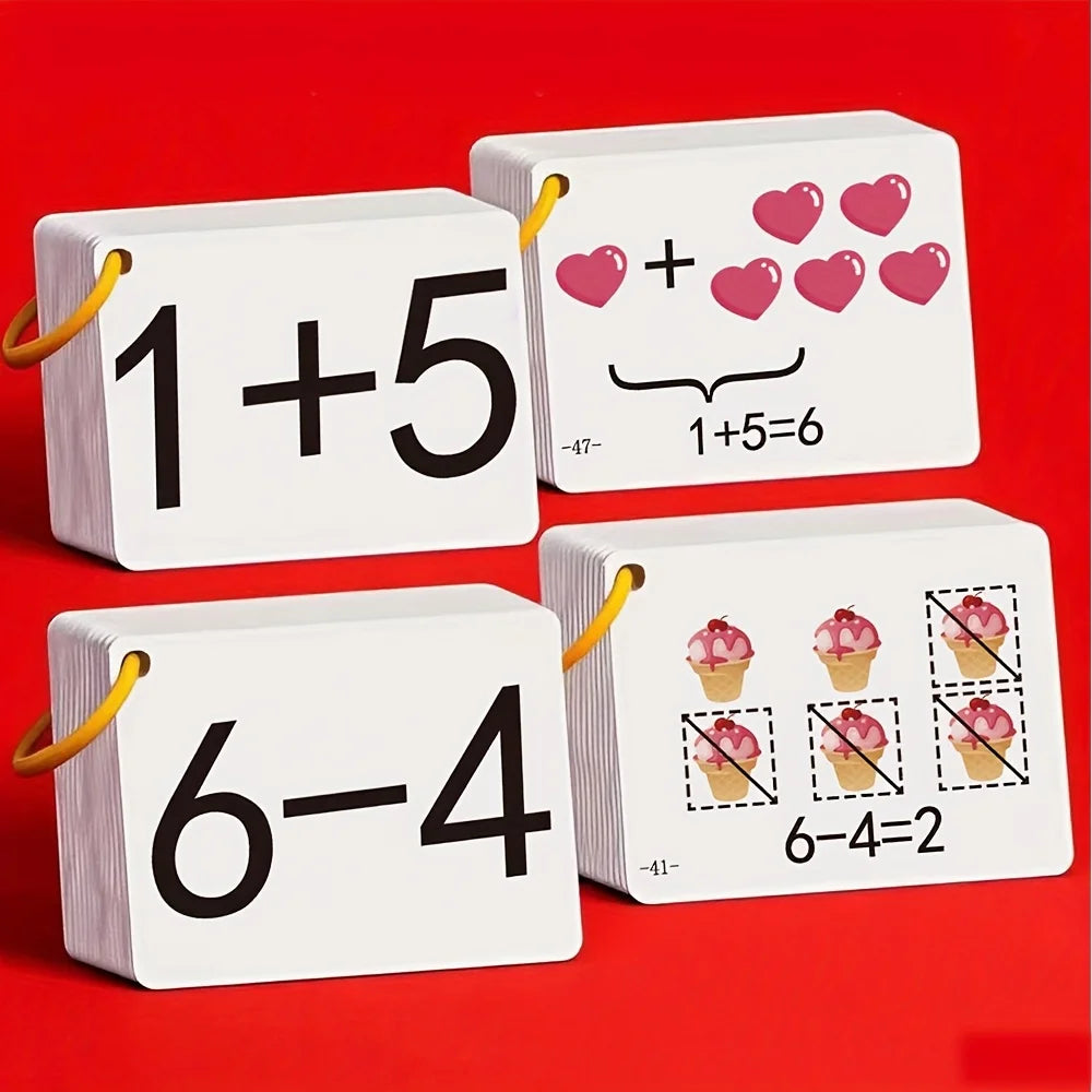 Arithmetic Practice Cards for Kids - Addition, Subtraction, Multiplication, and Division