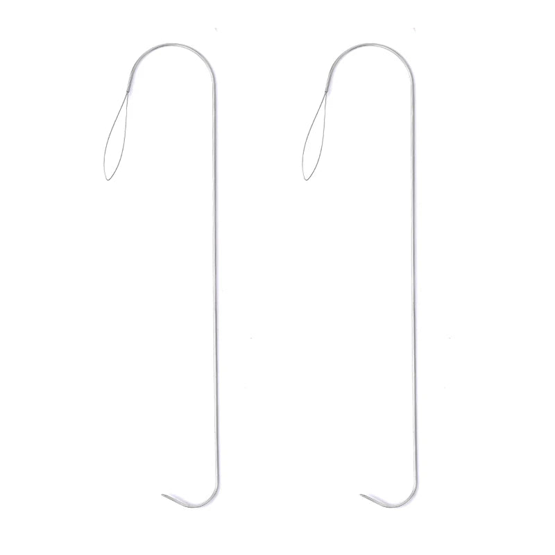 Large Eye Curved Beading Needles for Jewelry Making (5.3 Inch)