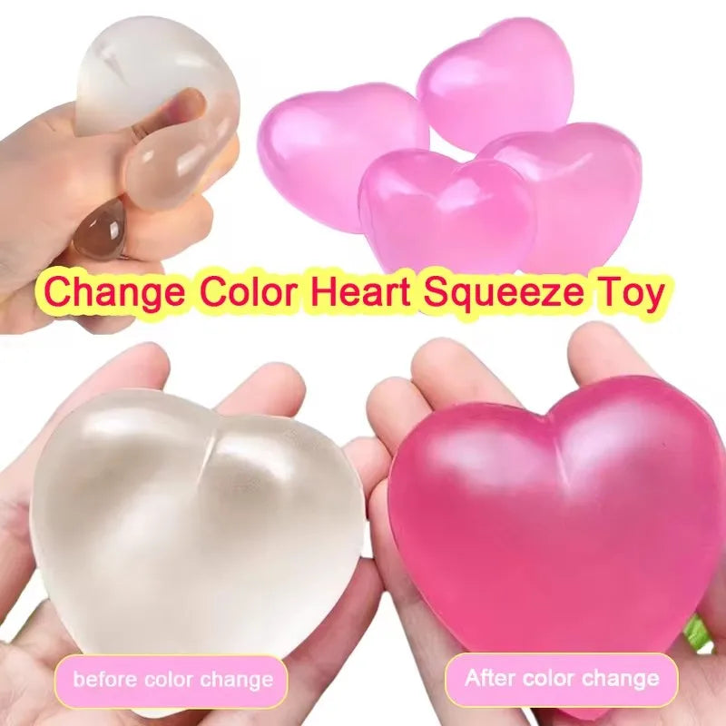 Heart-Shaped Stress Relief Squeeze Toy