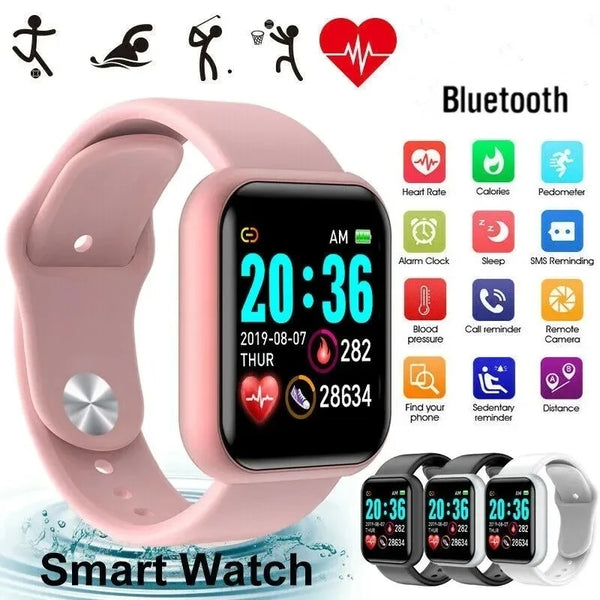 Y68 Digital Smart Watch with Fitness Tracking
