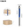 Flush Trim Router Bits with Dual Bearings – Set of 4 Sizes