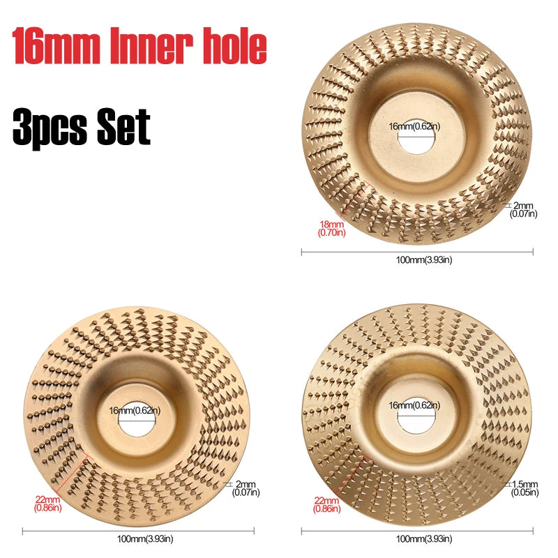 4-Inch Woodworking Sanding Shaping Disc for Angle Grinder