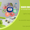 DIY Pin Button Maker Machine Kit with 100 Button Parts and Circle Cutter
