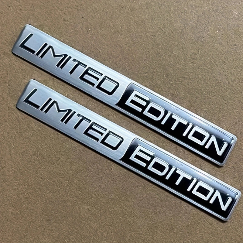 3D Metal Racing Emblem Decal Set