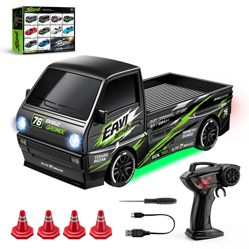 1:64 Scale 4WD Stunt RC Drift Car with Rechargeable Battery