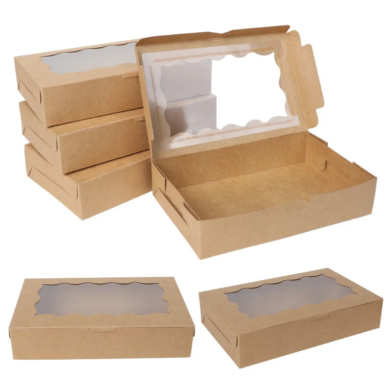 Kraft Paper Gift Boxes with Window