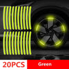 Multicolor Reflective Wheel Hub Stickers for Cars and Motorcycles