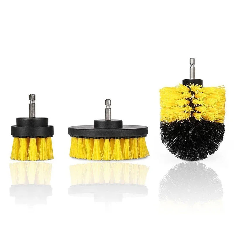 Cordless Drill Scrubber Brush Kit (3-Piece Set)