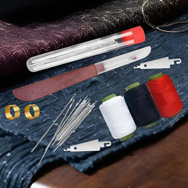 Portable Bamboo Sewing Kit - 37 Piece Travel Repair Set
